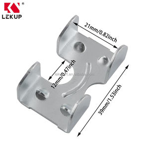 Clips métalliques personnalisés Raccords <span class=keywords><strong>de</strong></span> serrage pour corde à usage intensif Boucles à dégagement rapide Corde <span class=keywords><strong>de</strong></span> corde Double plaqué zinc Pinces pour corde - Product Image 3