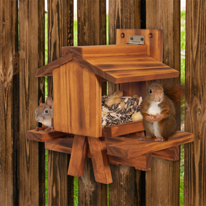 Vente chaude Poli <span class=keywords><strong>Bois</strong></span> Écureuil et Chipmunk Feeder Peint À La Main <span class=keywords><strong>Jardin</strong></span> Table De Pique-Nique <span class=keywords><strong>avec</strong></span> Décor À La Maison Motif - Product Image 6