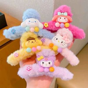 Plush Hair <b>Clip</b> 12 Cm Gripper Daily Use Women Hair Accessory Fluffy Headdress <b>Spring</b> 2024 - Product Image 1
