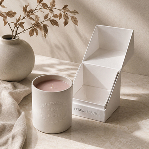Bougie d'aromathérapie écologique personnalisée AIKUN Factory, parfum d'ambiance pour la maison, bougie en céramique à étiquette privée pour cadeau d'anniversaire, moderne - Product Image 3