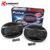 Desain Ringkas 6x9 Inci Speaker Mobil Koaksial 5 Arah 600W Maks 100W RMS 4 Ohm Woofer Tweeter Jangkauan Penuh untuk Peningkatan Audio Kendaraan