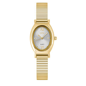 Reloj ovalado para mujer Diseño simple Reloj de pulsera de cuarzo Delgado Reloj elegante y elegante para mujer - Product Image 4