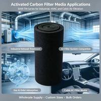 Rouleau de média filtrant pré-filtrant non tissé G3 G4 pour CVC, média filtrant au charbon actif pour unité de traitement d'air et système CVC - Vente en gros