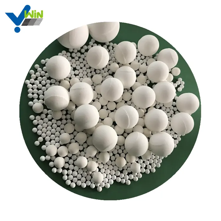 Bola de cerâmica industrial de alumínio, 92% 95% moinho aplicativo industrial de cerâmica inalerta bola de alumínio resistente ao desgaste branco bola de cerâmica