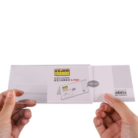 Panneau de bureau en acrylique en forme de V personnalisé, étiquette de prix, plaque signalétique, support pour numéro de table pour carte de visite