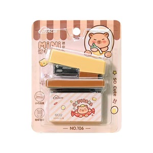 Juego de Mini Engrapadora Kapibala, Engrapadora Pequeña con 20 Grapas, DSJ-01, para Estudiantes - Product Image 3