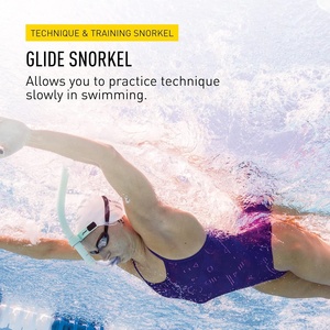 Snorkel professionnel en silicone liquide détachable anti-étouffement pour adultes et enfants, fourni par le fabricant, pour l'entraînement à la natation - Product Image 5