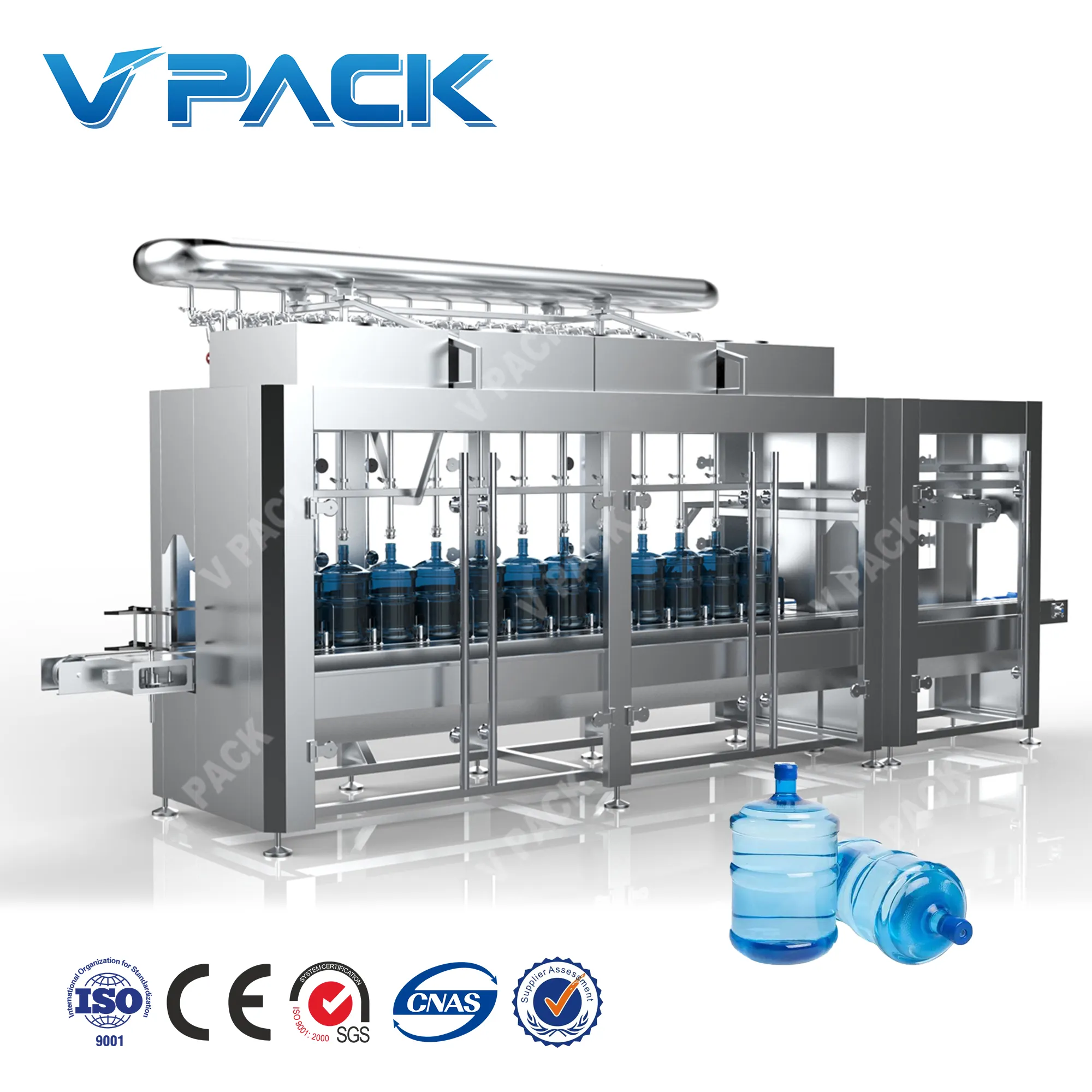 Automatic 5 Gallon 20 liter Bottle Barrel Water Washing Filling Capping Machine Filling machine/ Zhang Jiagang