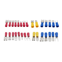 Lot de 520 cosses de raccordement/embouts de câble isolés, assortiment de connecteurs électriques à fourche et à anneau, type U, pour bricolage