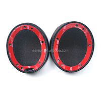 Gratis pengiriman bantalan telinga Gel pengganti cocok dengan B Eat Studio 2.0 3.0 tanpa kabel headphone earpad (hitam)