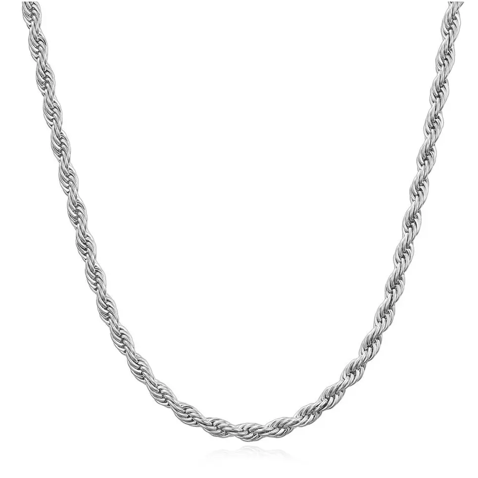 Collar colgante doble plateado nombre personalizado cuentas diamante Árbol de la vida gran cadena de Zirconia cúbica 24K colgante de moneda de acero inoxidable