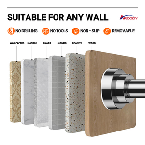 ARODDY 27,56-74,8 pulgadas <span class=keywords><strong>Barras</strong></span> <span class=keywords><strong>de</strong></span> <span class=keywords><strong>cortinas</strong></span> decorativas modernas Postes <span class=keywords><strong>de</strong></span> cortina Venta al por mayor <span class=keywords><strong>Barras</strong></span> <span class=keywords><strong>de</strong></span> cortina plateadas <span class=keywords><strong>de</strong></span> acero inoxidable para ventanas - Product Image 4