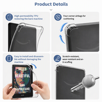 Kedatangan Baru Kindle 12th Gen 2026 Soft Tpu Clear Back Case Ultra-tipis 6Inch Transparan Akrilik Pelindung E-reader