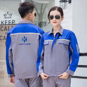 <span class=keywords><strong>Ropa</strong></span> de trabajo de manga larga de verano para uso en T/C, chaqueta para hombre, traje de trabajo ligero, uniforme de taller de fábrica - Product Image 5