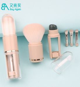 pinceaux de maquillage en bois, 40 pièces, brosses écologiques vegan, manche en bois, en bambou, accessoire de maquillage - Product Image 1