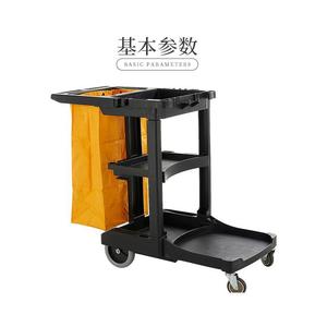 Chariot de service hôtelier de marque Double Swords, à trois niveaux, pour le ramassage et le nettoyage des assiettes, spécialement conçu pour les hôtels. - Product Image 3