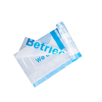 Sacs poubelles en plastique PE blancs jetables portables personnalisés avec cordon de serrage, non parfumés, pour poubelles