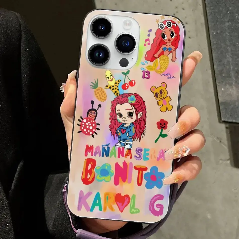 Newest Custom LOGO Popular designer Karol g phone case for iphone apple case