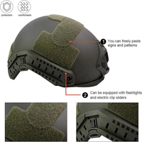 Casques de sécurité noirs Coyote Green Fast PE ou en aramide pour casques tactiques en Kevlar, casques tactiques balistiques, produits de sécurité