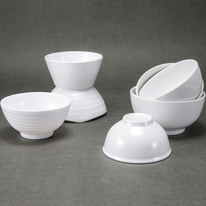 Bát Melamine giả gốm hiện đại - Bát nhựa sang trọng dùng cho súp, cơm và nước chấm, thích hợp cho tiệc buffet, nhà hàng & dịch vụ ăn uống - Product Image 2