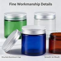Pots en plastique PET de 50 ml, directement de l'usine, pour emballage de baume et de cire de soin de la peau, acceptant l'impression sérigraphique et la couleur personnalisée, approvisionnement en gros