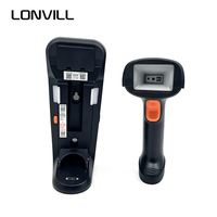 Escáner Industrial Portátil LONVILL Versátil Rojo Blanco Azul con Iluminación Ajustable y Soporte Intercambiable para Escritorio o Pared