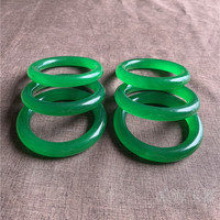 YL Imperial Green Natural Strip Quartz Rock Jade Bracelet pour femmes Single Dragon Ice Kind Jade Color Bracelets à la mode