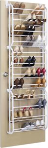 Easy Install Back Hanging Storage Organizer Over the Door Metal <b>Shoe</b> Display Rack - Product Image 3