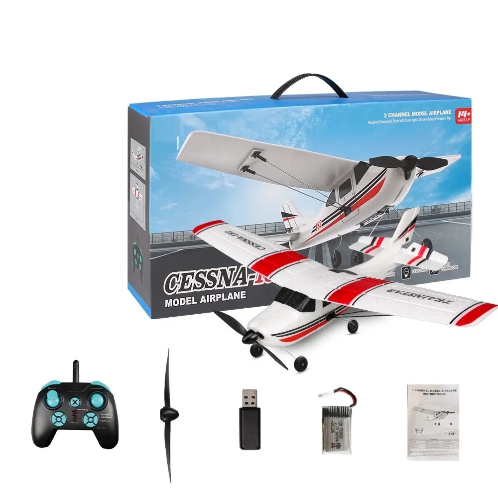 セスナ2.4Ghz 3CHフライングヘリコプターリモコン航空機飛行機