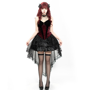 Disfraz de Halloween adulto Duquesa vampiro y bruja gótica oscura para puesta en escena - Product Image 1