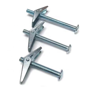 Kit de boulons à ailettes et écrous à ressort assortis 1/8, 3/16, 1/4 pouce en acier galvanisé pour fixer des objets lourds, des plafonds et des murs en plaques de plâtre - Product Image 1