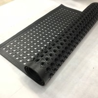 Tapis en caoutchouc épais, résistant à la fatigue et antidérapant, design minimaliste moderne pour une utilisation en intérieur/extérieur, hôtels, ateliers, sols