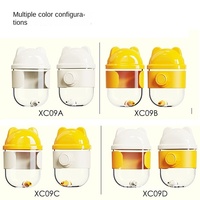 Mangeoire à eau automatique en plastique écologique pour oiseaux Nouveau Totoro Rabbit Budgerigar Perroquet Attaquant Bouilloire Bol Bols pour animaux de compagnie Mangeoires