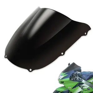 XF1106054-B Dual Bubble Windshield Windscreen Fit For Kawasaki Ninja ZX6R ZX600 1998-1999