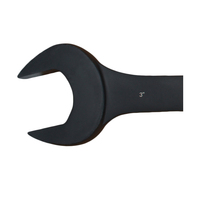 Clé à molette combinée X-SPARK 3" DIN standard, forgée, en acier chromé 40, à embout ouvert, avec décalage de 14 degrés, outil professionnel