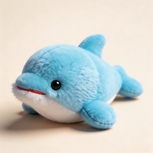 Peluches d'animaux marins mignons, mascottes en peluche personnalisées, décoration de bureau, phoque, dauphin, requin, orca en peluche - Product Image 2