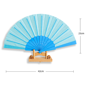 23cm Plastic Handmade Theme Fan Ribs Crafts Customized Business Gift and Home Decoration Souvenirs for Guests