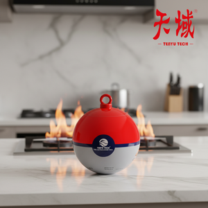 ลูกบอลดับเพลิงชนิดผงแห้งพกพา <span class=keywords><strong>Tenyu</strong></span> Tech ขนาด 2 กิโลกรัม ตอบสนองรวดเร็ว สำหรับบ้าน โรงแรม อินเทอร์เน็ตคาเฟ่ ฯลฯ - Product Image 2