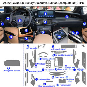 Película transparente de Tpu para Lexus RX ES LS, pegatina Interior de coche, consola central, salida de aire, engranaje de navegación, Panel de puerta de salpicadero - Product Image 3