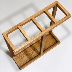 <span class=keywords><strong>Porte</strong></span>-parapluies en <span class=keywords><strong>bois</strong></span> ajouré pour entrée, style ferme, avec panier de rangement - Product Image 5