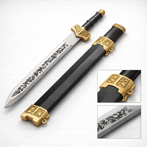 Espada de espuma de 31 pulgadas para cosplay, material de PU suave, forma realista, ligera, duradera, diseño de arma de espuma segura para juegos de rol - Product Image 5