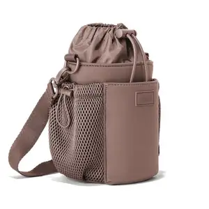 Personnalisé vente en gros Offre Spéciale élastique néoprène hydratation sport bouteille d'eau courante sac 40 oz ceinture réglable néoprène tasse sac