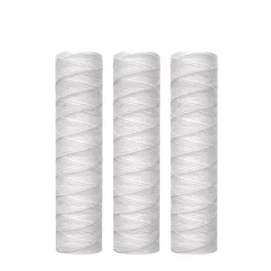 Household 10/20/30/40/70 PP Yarn Filter Cartridge Micron Water Filter Element Cartridges PP String Wound Filter