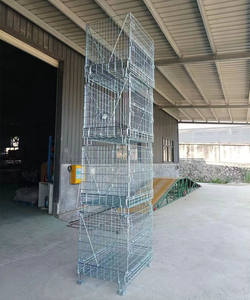 <span class=keywords><strong>CAGE</strong></span> DE STOCKAGE de style européen en métal pliable et empilable pour préformes PET - Product Image 1