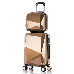 Meilleures ventes Bagages à la mode à <span class=keywords><strong>coque</strong></span> rigide Conception personnalisée Sac de voyage Valise à roulettes Ensemble avec mini trousse de maquillage - Product Image 5