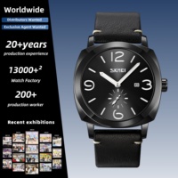Montre-bracelet homme SKMEI 9305 rétro avec boîtier coussiné, idéale pour la ville, les vacances et les rendez-vous, livraison en gros pour agents de vente de style décontracté
