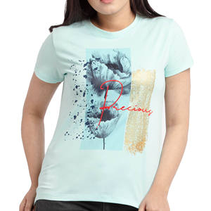 Camisetas de peso pesado para mujer, informales para mujer, camisetas de algodón 100% transpirables de gran tamaño para mujer - Product Image 1