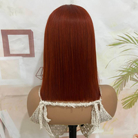 Perruque Bob en cheveux humains vierges vietnamiens, sans colle, lisses, avec fermeture en dentelle suisse HD, vente en gros, pour femmes noires