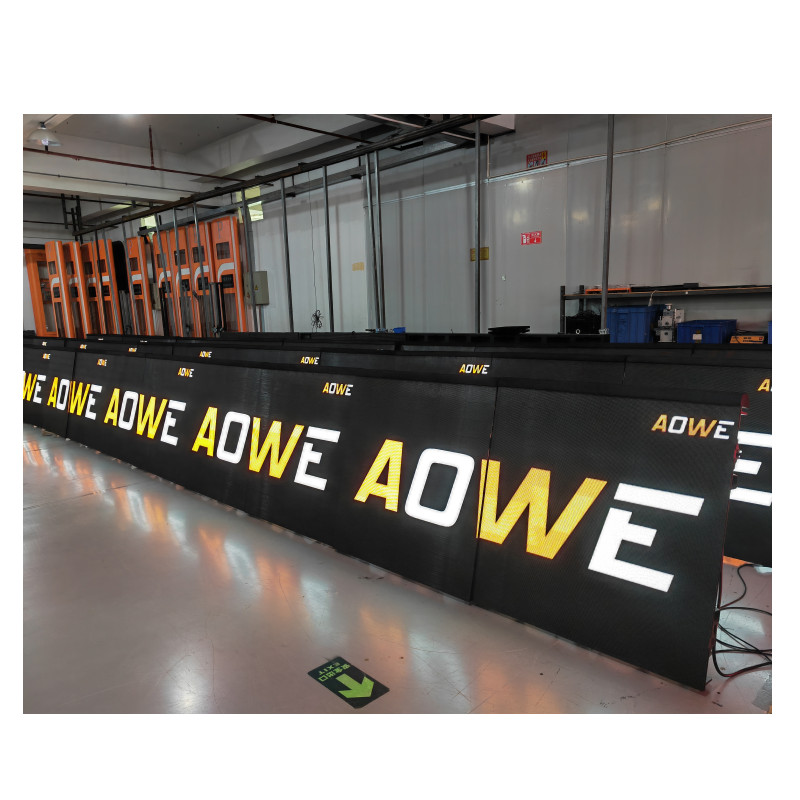 AOWELED Football Soccer Sports Perimeter Led Banner Display Screen Panel Advertising Exterior Perimeter Led Board Video Outdoor