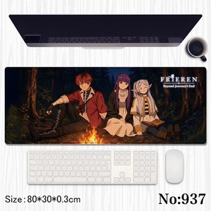 4 styles, 80*30CM, tapis de souris personnalisés mignons pour filles, <span class=keywords><strong>Sousou</strong></span> No Frieren Himmel Fern Stark, taille clavier, tapis de souris de jeu anime - Product Image 4